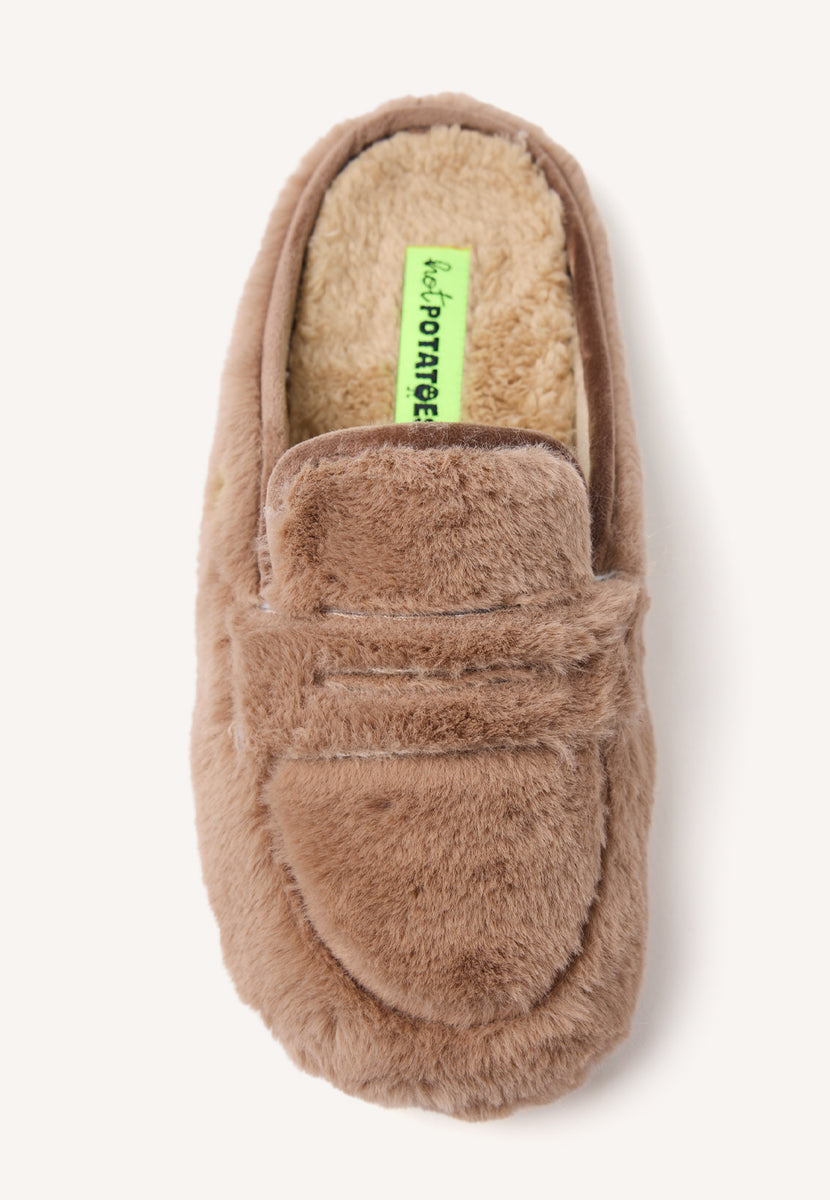 ZAPATILLAS DE CASA TIPO MOCASINES PELO HARRIETA