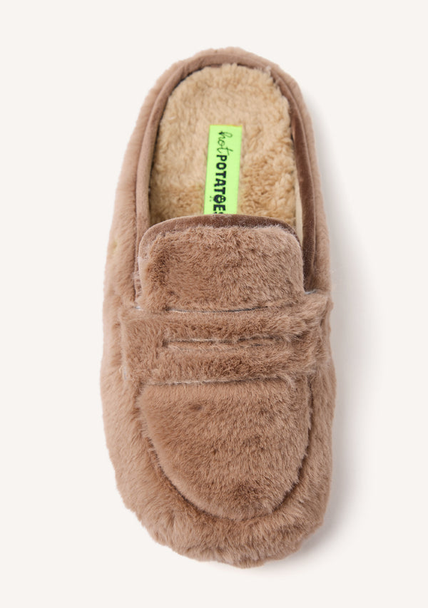 ZAPATILLAS DE CASA TIPO MOCASINES PELO HARRIETA