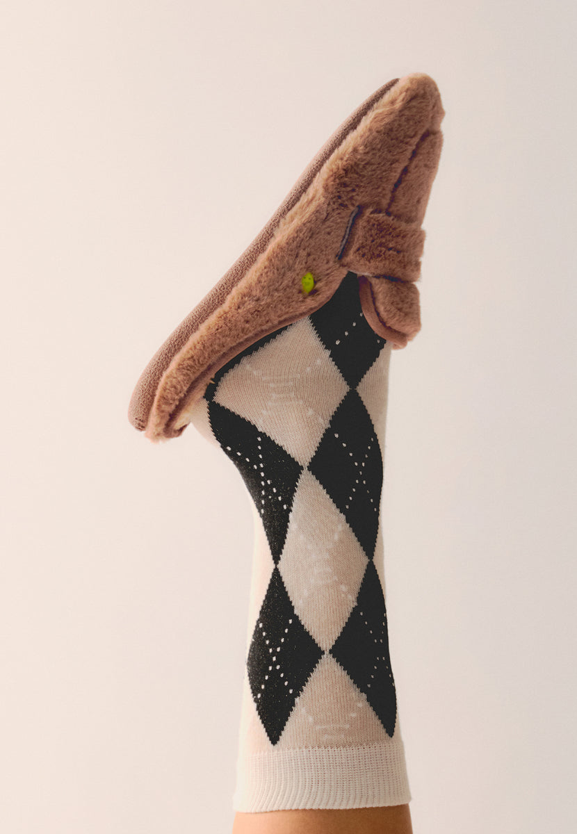 ZAPATILLAS DE CASA TIPO MOCASINES PELO HARRIETA