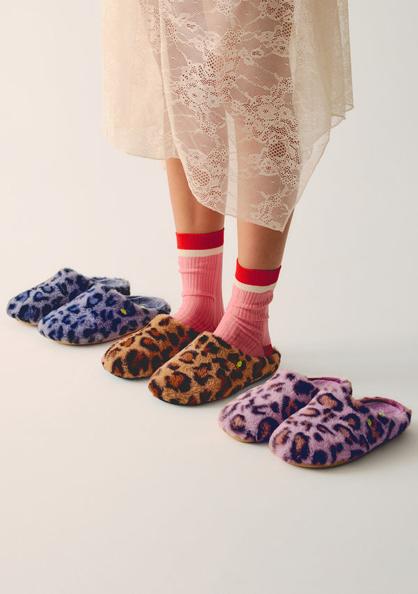 ZAPATILLAS DE CASA PELO LEOPARDO AUDUBON
