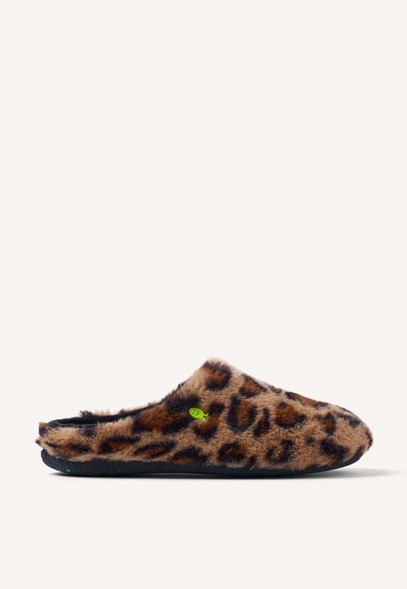 ZAPATILLAS DE CASA PELO LEOPARDO AUDUBON