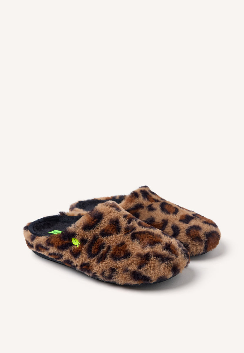 ZAPATILLAS DE CASA PELO LEOPARDO AUDUBON