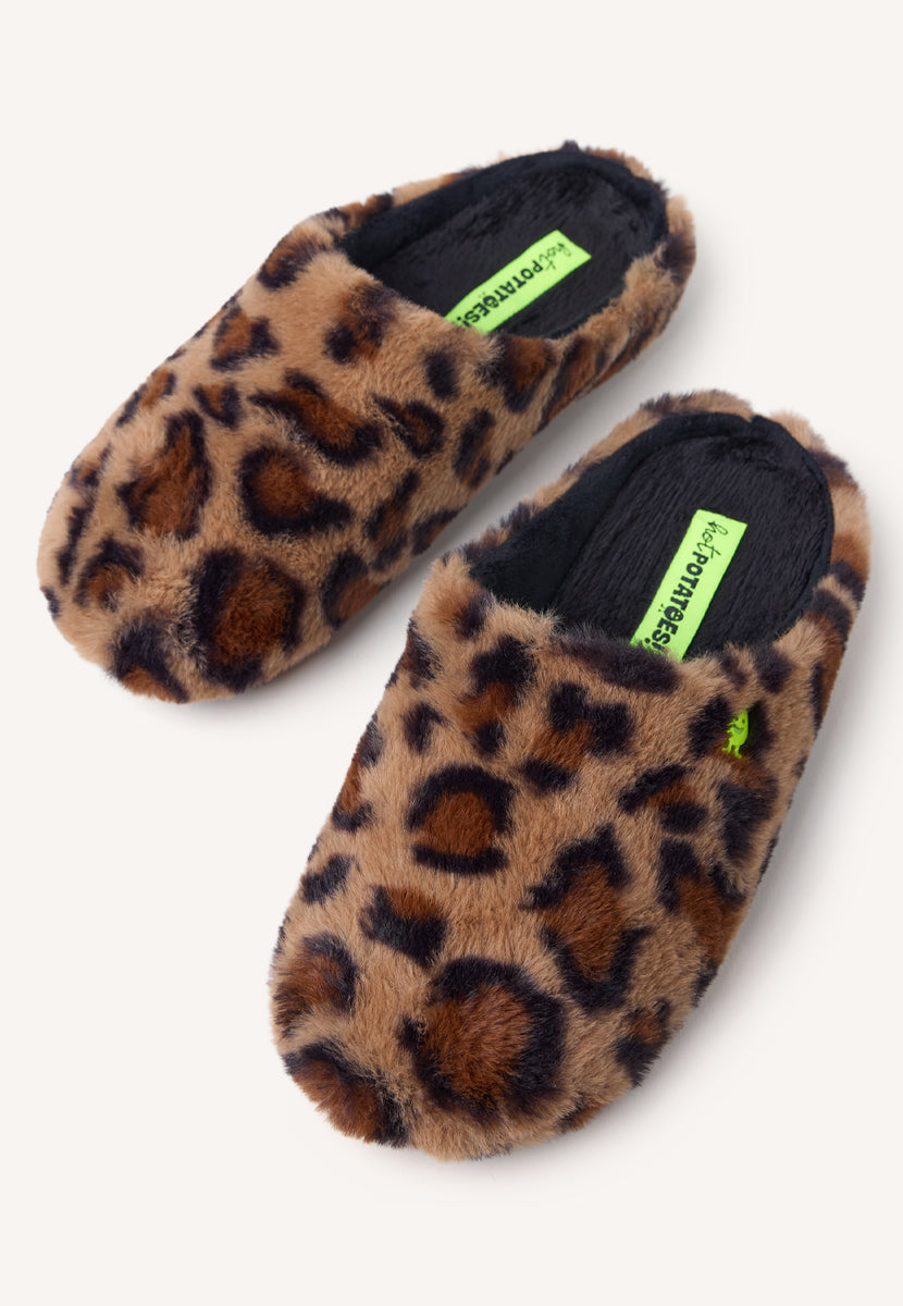 ZAPATILLAS DE CASA PELO LEOPARDO AUDUBON