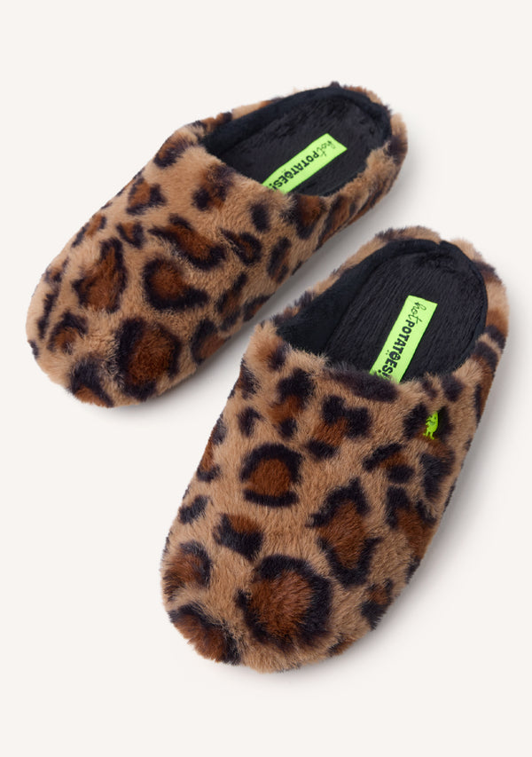 ZAPATILLAS DE CASA PELO LEOPARDO AUDUBON