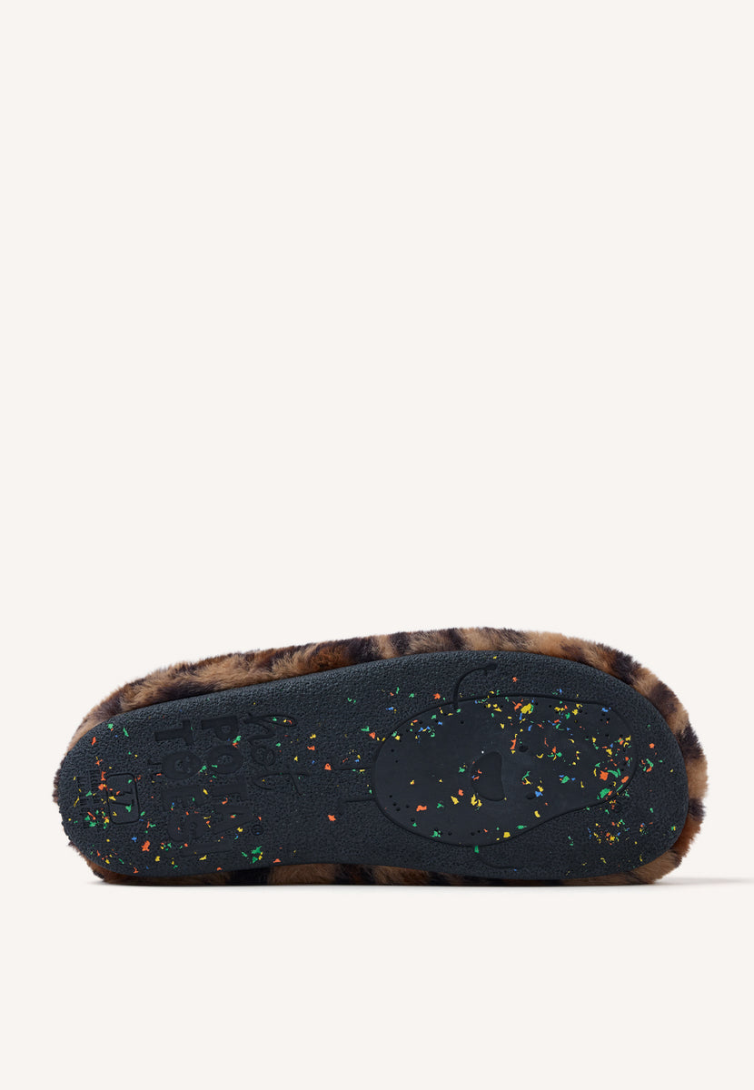 ZAPATILLAS DE CASA PELO LEOPARDO AUDUBON