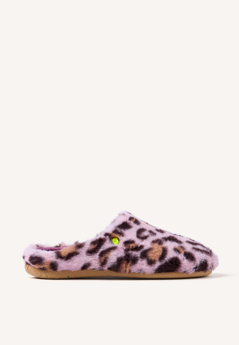 ZAPATILLAS DE CASA PELO LEOPARDO AUDUBON