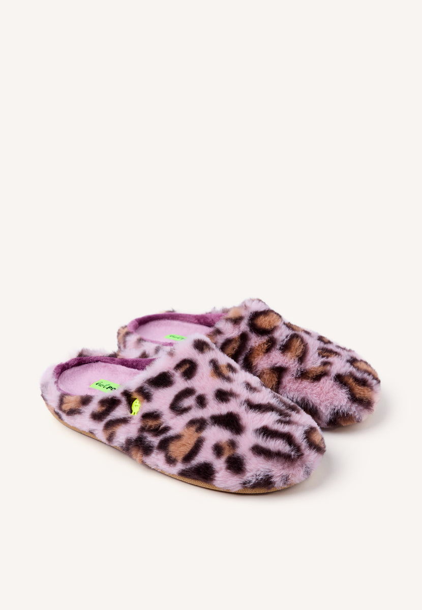 ZAPATILLAS DE CASA PELO LEOPARDO AUDUBON