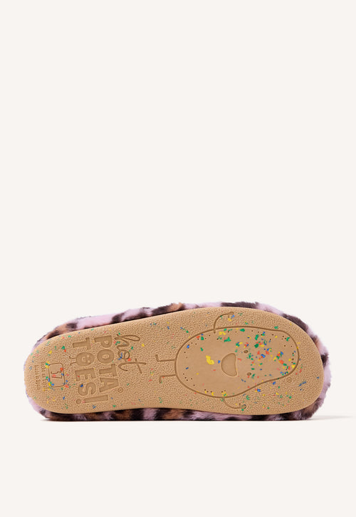 ZAPATILLAS DE CASA PELO LEOPARDO AUDUBON