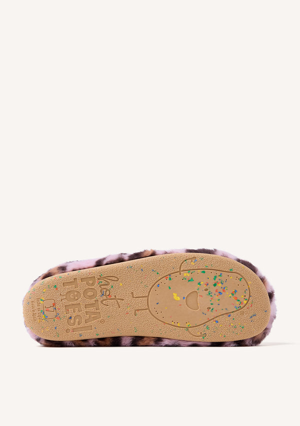 ZAPATILLAS DE CASA PELO LEOPARDO AUDUBON