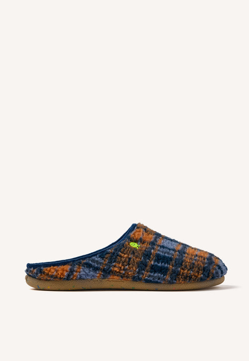 ZAPATILLAS DE CASA PELO BORREGUITO CUADROS GARVIN