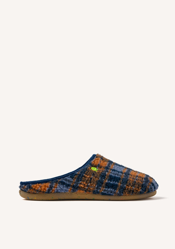 ZAPATILLAS DE CASA PELO BORREGUITO CUADROS GARVIN