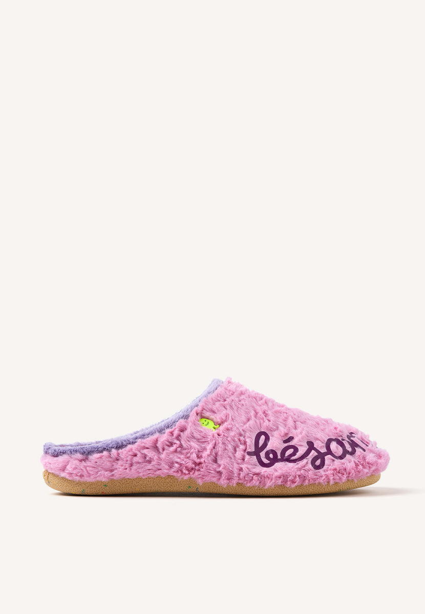 ZAPATILLAS DE CASA PELO FRASE LUPTON