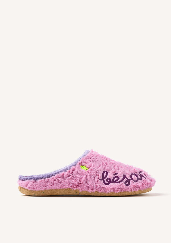 ZAPATILLAS DE CASA PELO FRASE LUPTON