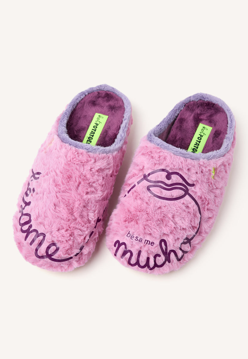 ZAPATILLAS DE CASA PELO FRASE LUPTON