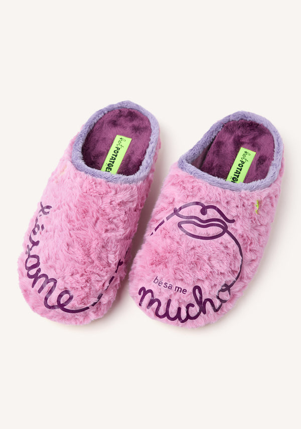 ZAPATILLAS DE CASA PELO FRASE LUPTON