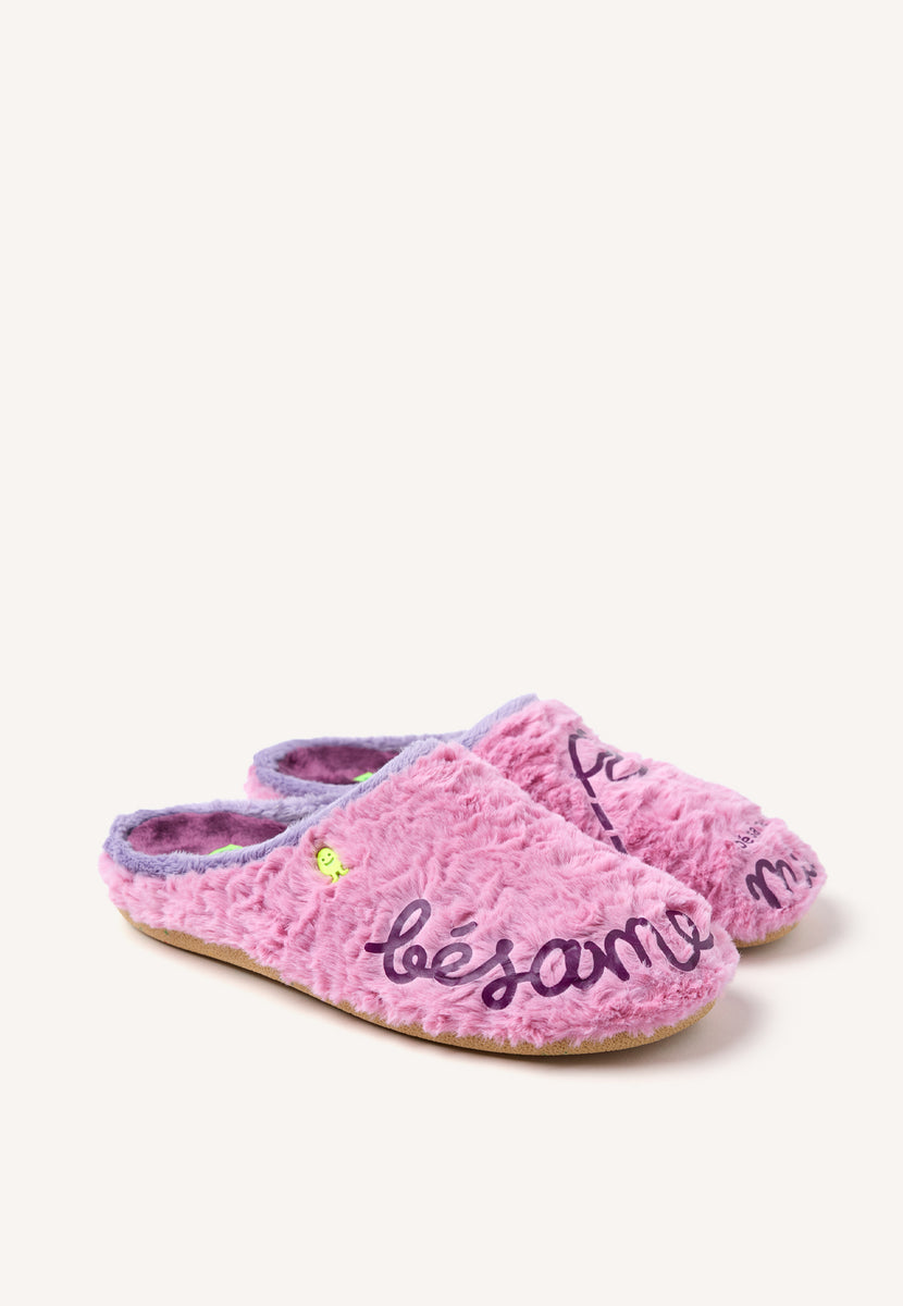 ZAPATILLAS DE CASA PELO FRASE LUPTON
