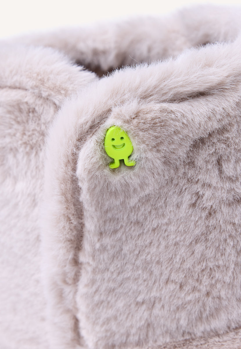 CANDON FURRY BOOT-STYLE SLIPPERS