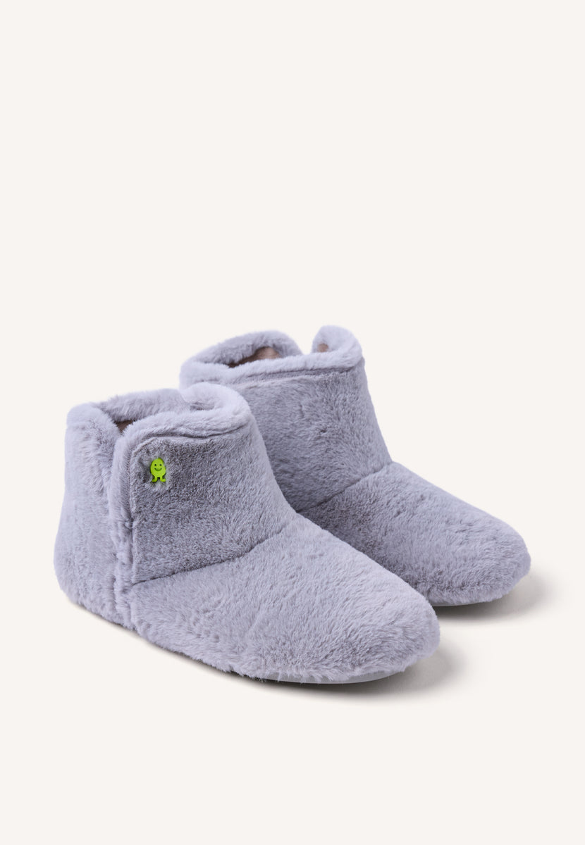 CANDON FURRY BOOT-STYLE SLIPPERS