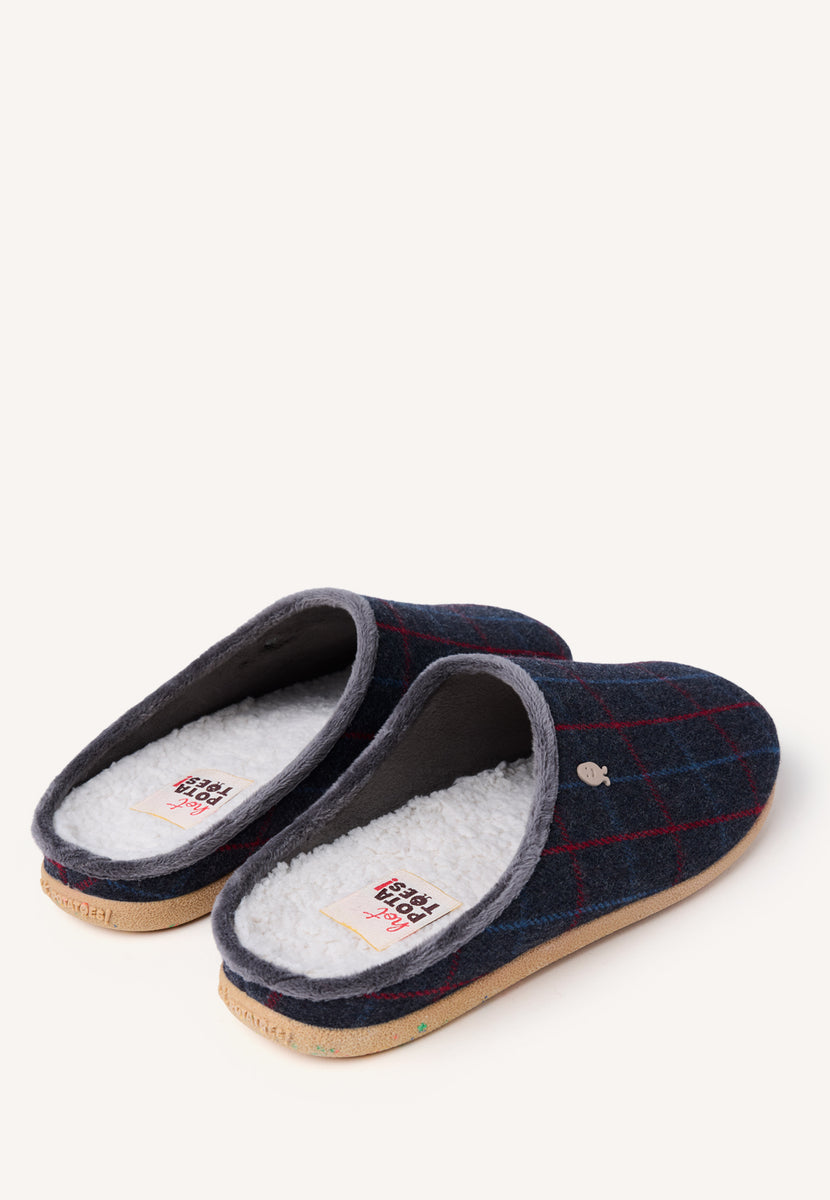 ZAPATILLAS DE CASA CUADROS