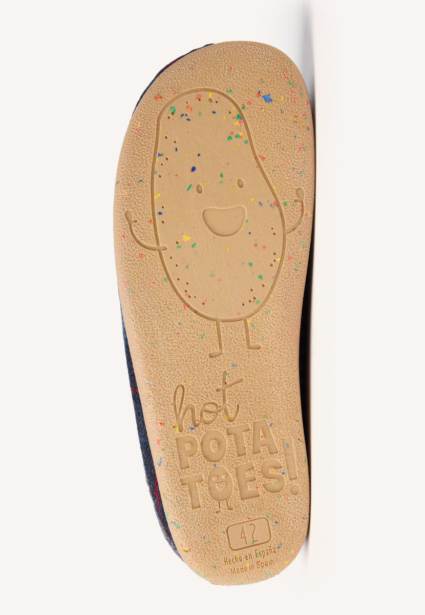 ZAPATILLAS DE CASA CUADROS