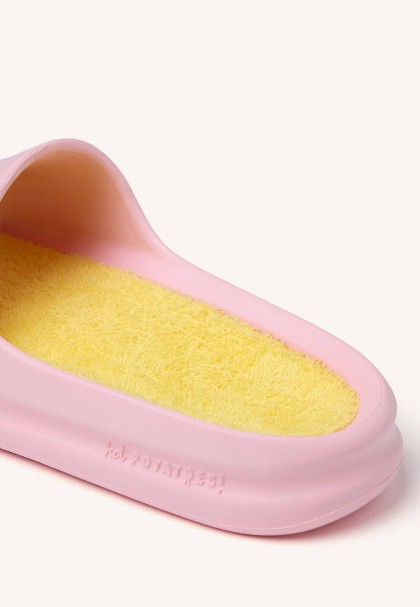 LEMON PRINT SLIDE SANDALS WACONIA