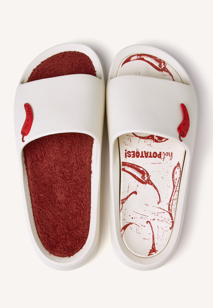 CHINELOS DE PALA ESTAMPA CHILLIES NAVARINO