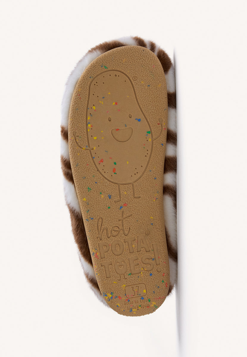 ZAPATILLAS DE CASA ESTAMPADO ANIMAL PELO