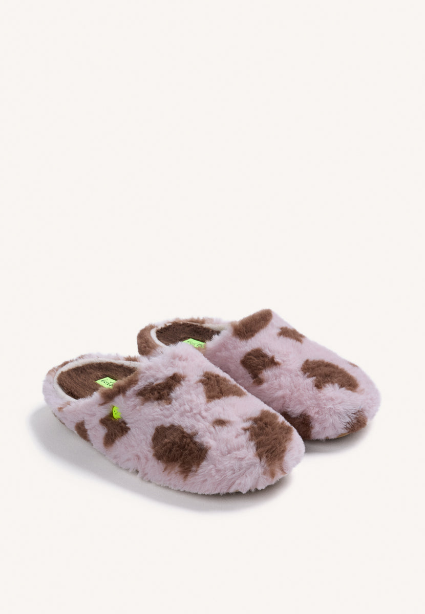 ZAPATILLAS DE CASA ESTAMPADO ANIMAL PELO