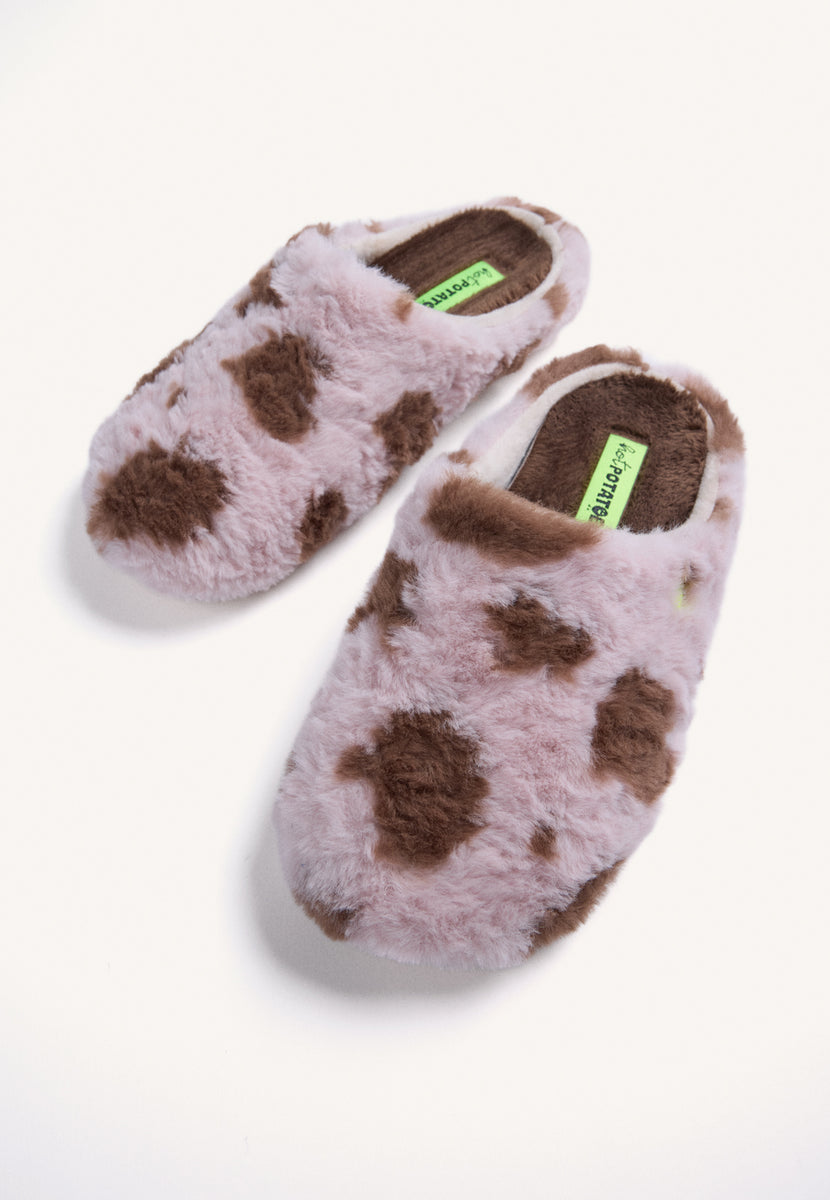 ZAPATILLAS DE CASA ESTAMPADO ANIMAL PELO