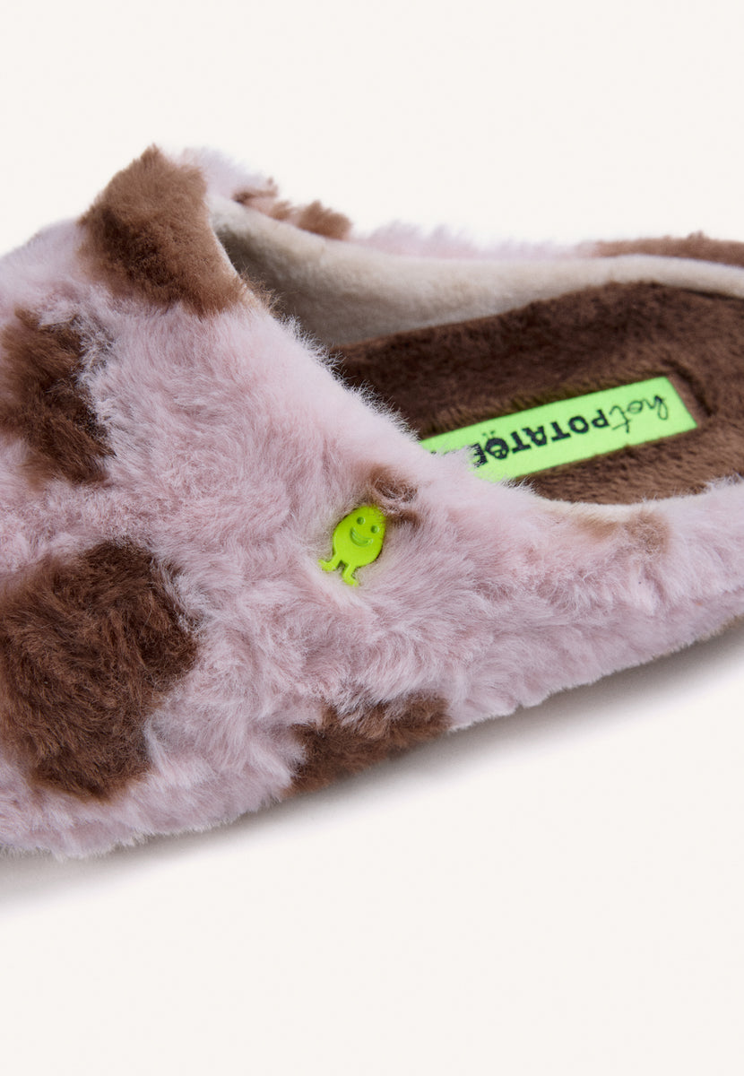 ZAPATILLAS DE CASA ESTAMPADO ANIMAL PELO
