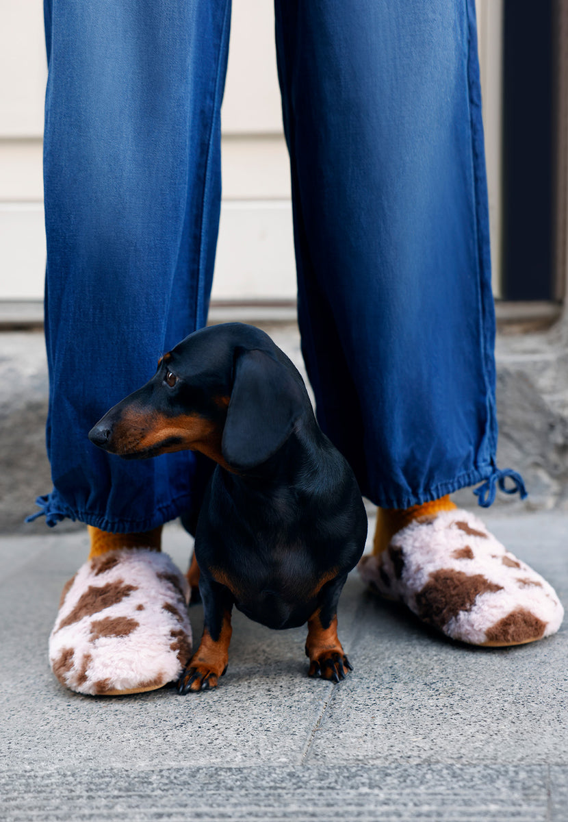 ZAPATILLAS DE CASA ESTAMPADO ANIMAL PELO