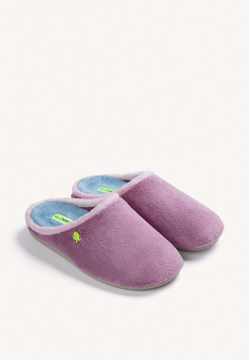 ZAPATILLAS DE CASA ROSAS PELO