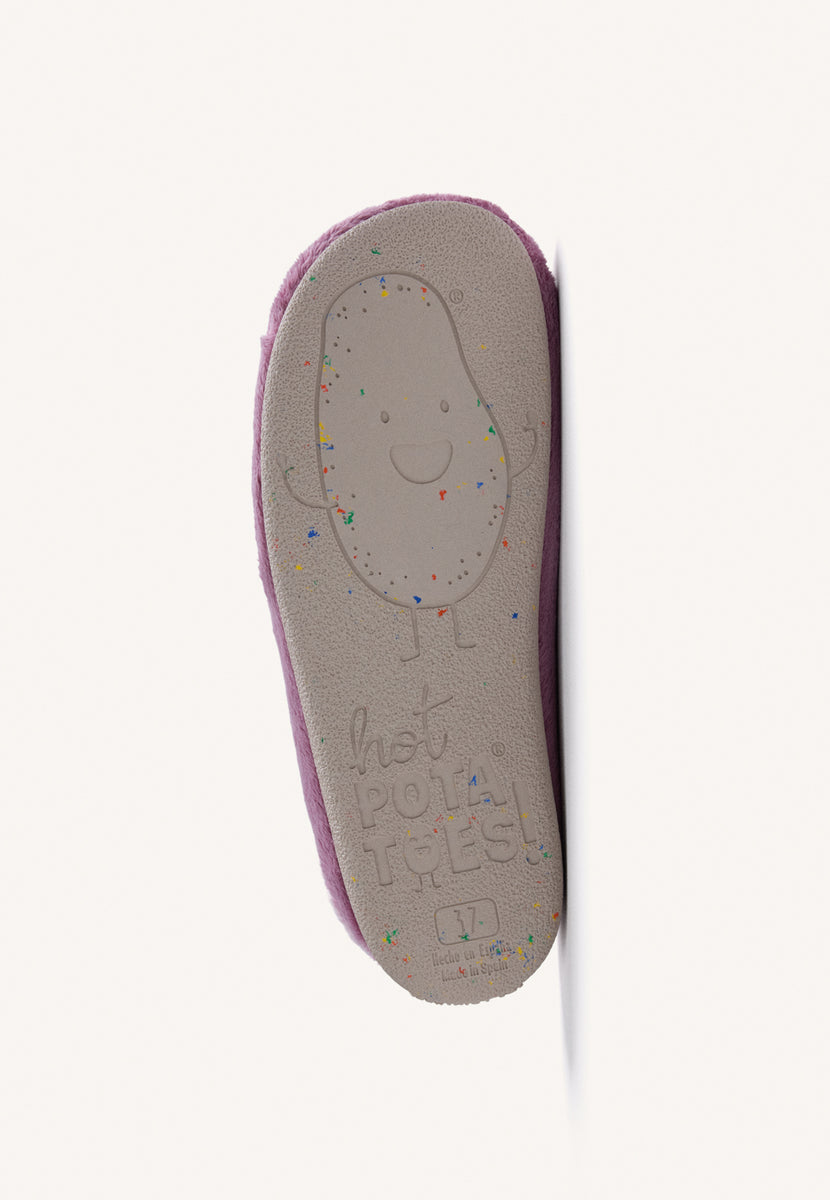 ZAPATILLAS DE CASA ROSAS PELO