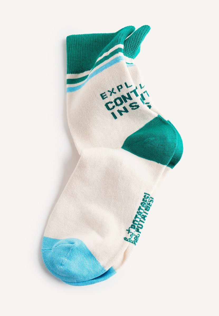 CALCETINES HOT POTATOES EN BLANCO Y VERDE