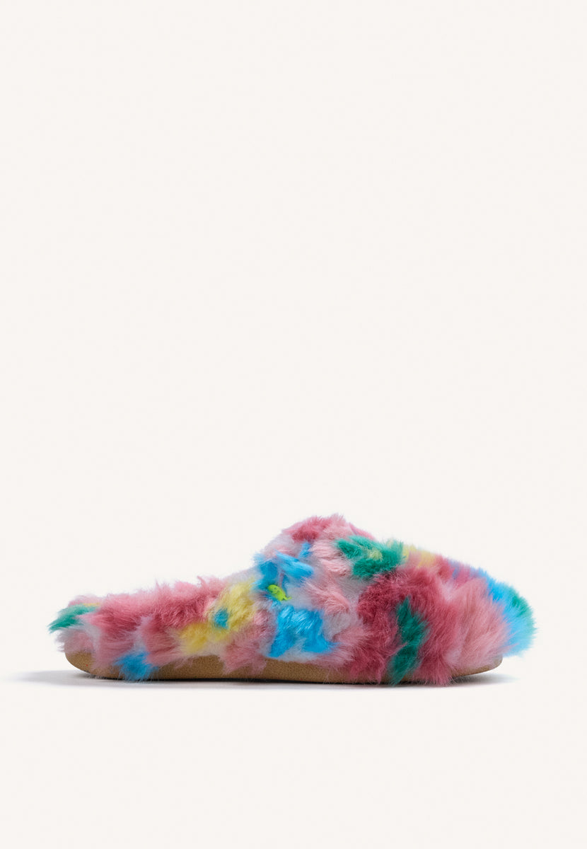 ZAPATILLAS DE CASA ROSAS PELO
