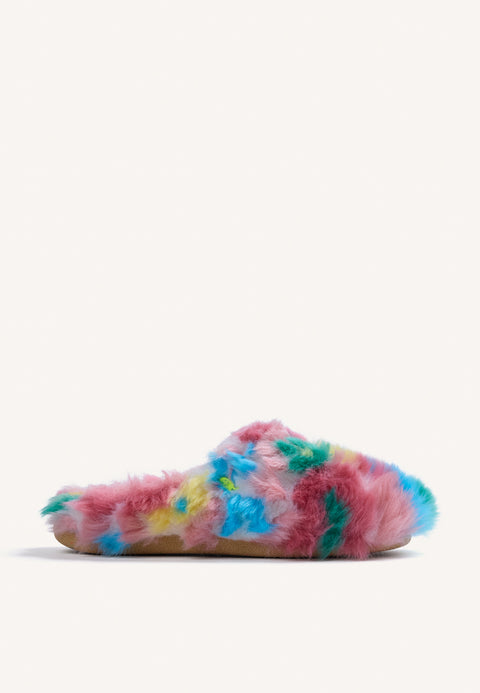 ZAPATILLAS DE CASA ROSAS PELO