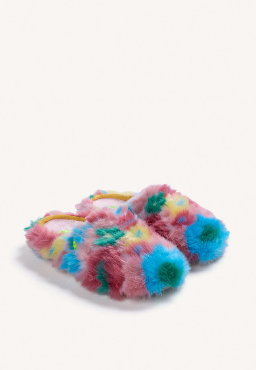 ZAPATILLAS DE CASA ROSAS PELO