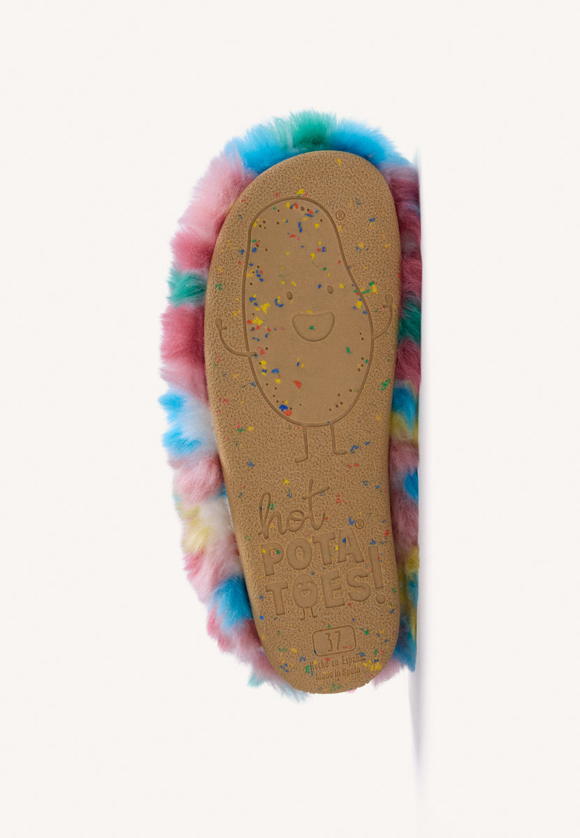 ZAPATILLAS DE CASA ROSAS PELO