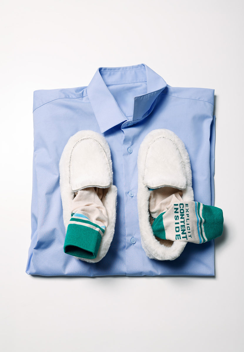 ZAPATILLAS DE CASA BLANCAS TIPO MOCASINES PELO