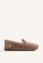 ZAPATILLAS DE CASA TAUPE TIPO MOCASINES PELO