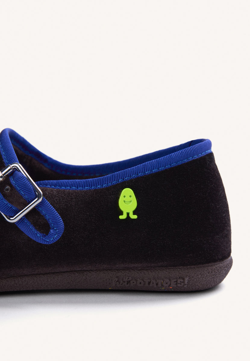 ZAPATILLAS DE CASA MARRONES TIPO BAILARINAS TERCIOPELO