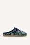 ZAPATILLAS DE CASA AZULES TIPO ZUECOS CUADROS