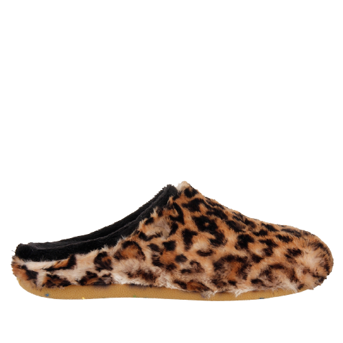 Zapatillas de estar por casa de pelo con print de leopardo - CHUSOVOY