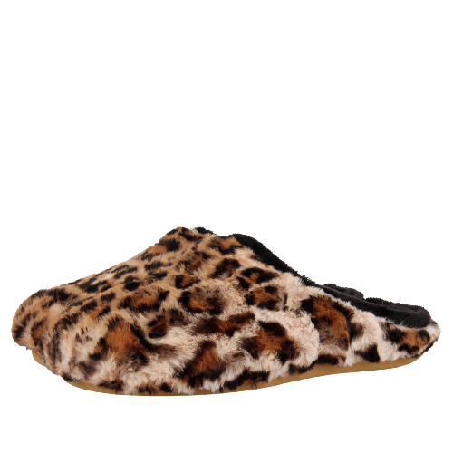 Zapatillas de estar por casa de pelo con print de leopardo - CHUSOVOY